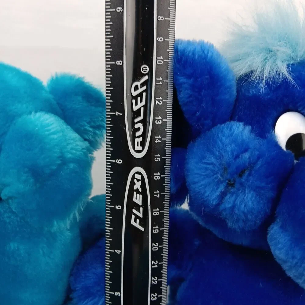 Kodak Kolorkins Click and Focus Blue Plush 10 in Sitting Made in Korea Vintage